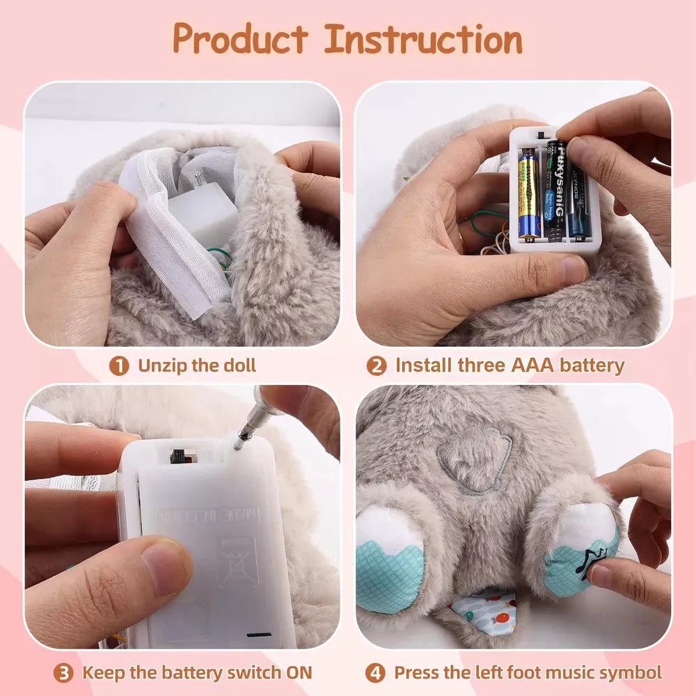Breathing Otter Plush – Musical & Soothing Baby Sleep Aid