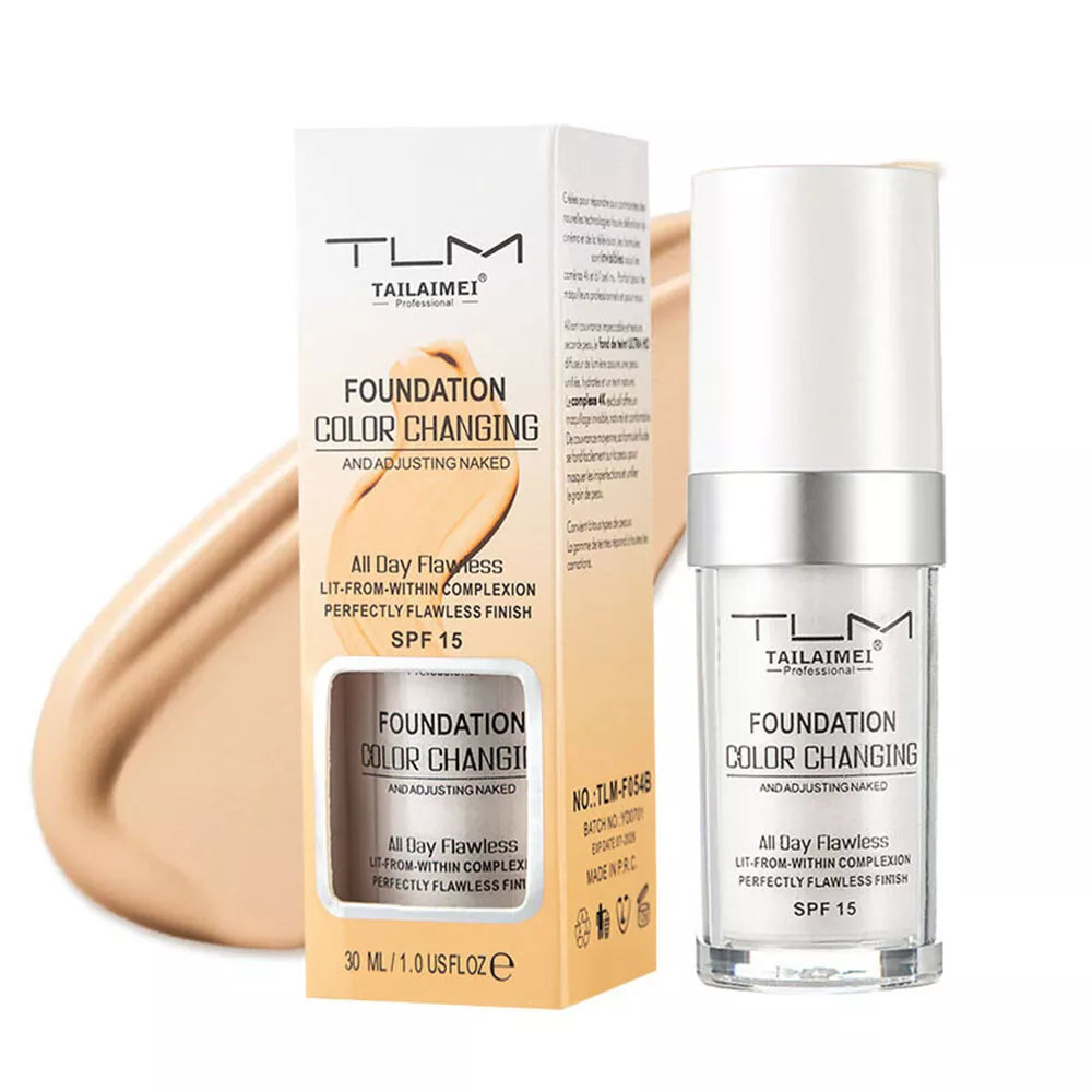 Color-Changing Foundation – Adapts to Your Skin Tone for a Perfect Match