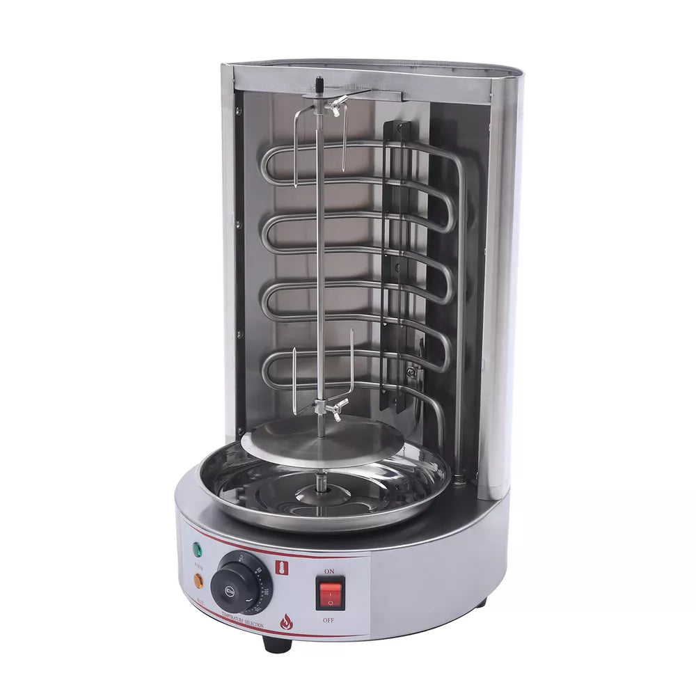 Electric Vertical Broiler Gyro Grill Shawarma Machine - Kebab Machine Stainless Steel for Rotisserie Restaurant, Home & Kitchen