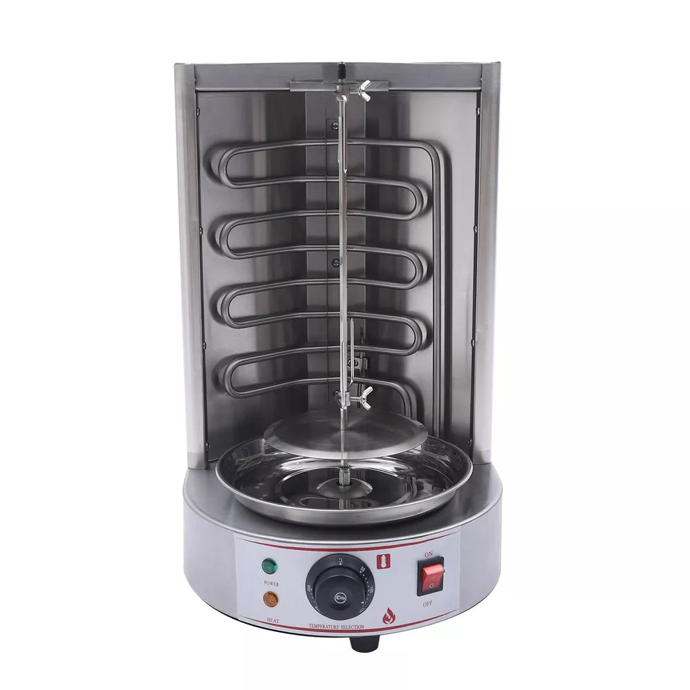 Electric Vertical Broiler Gyro Grill Shawarma Machine - Kebab Machine Stainless Steel for Rotisserie Restaurant, Home & Kitchen