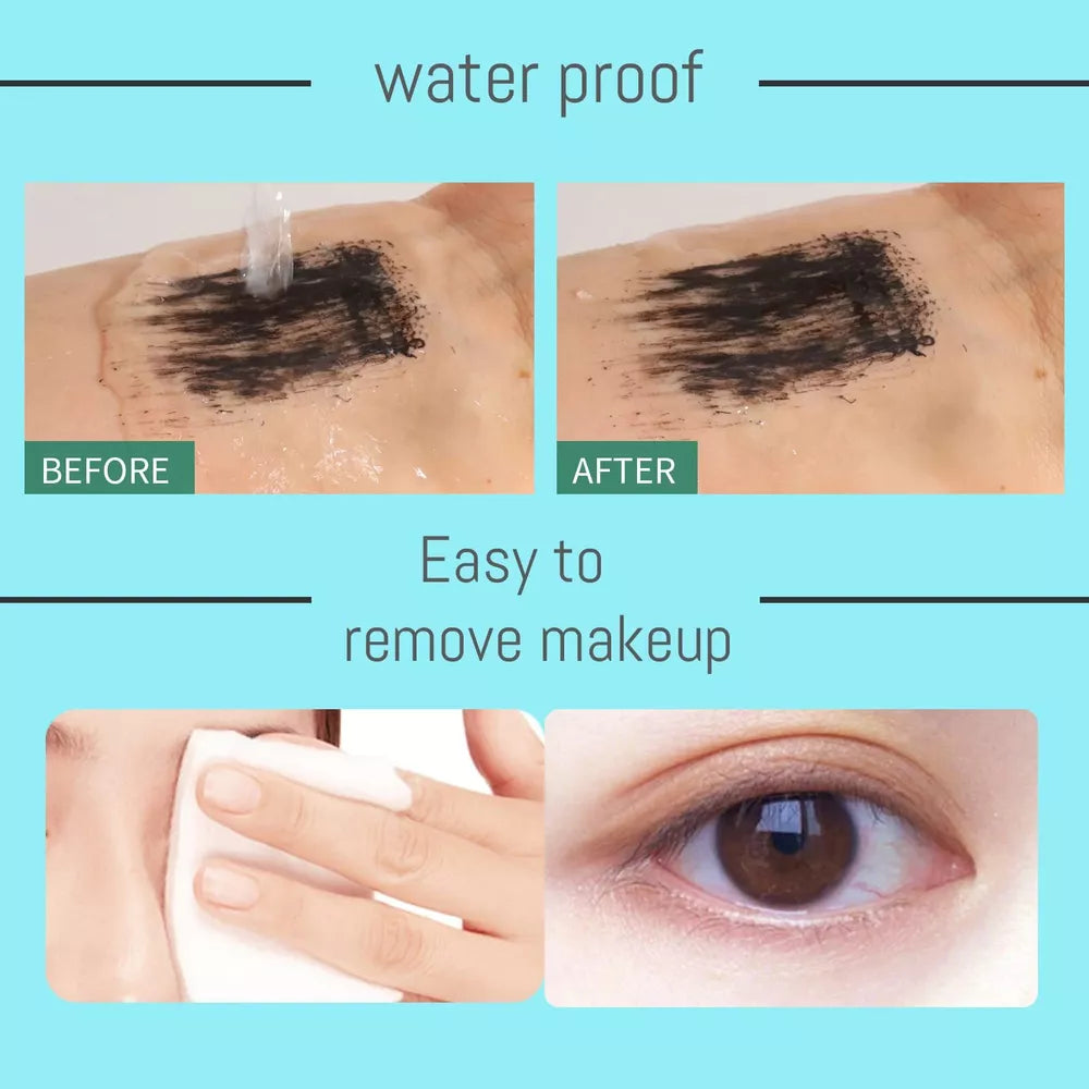 2 In 1 Vibely Mascara 5x Longer Waterproof Cosmetics For Natural Lengthening And Thickening No Clumping 4d Silk Fiber